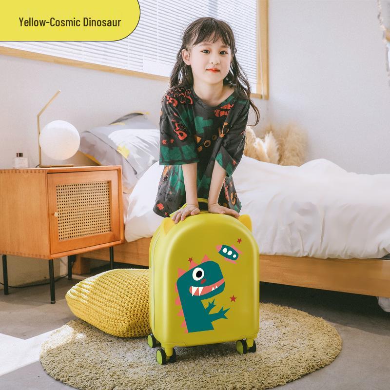 18-Inch Kids' Cartoon Trolley Suitcase with Combination Lock – Ideal Cabin Luggage for Boys and Girls