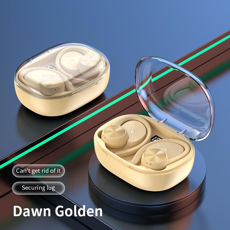 

Bluetooth-совместимые наушники 5.3 с микрофоном. Беспроводные стереонаушники со светодиодной подсветкой. Hi-Fi-наушники для занятий спортом на открытом воздухе. жёлтый