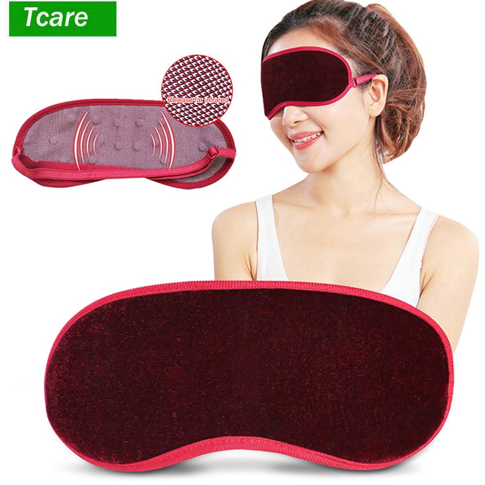 Tcare Tourmaline Far Infrared Eye Massager for Pain Relief Deep Sleep Magnetic Blindfold Cover
