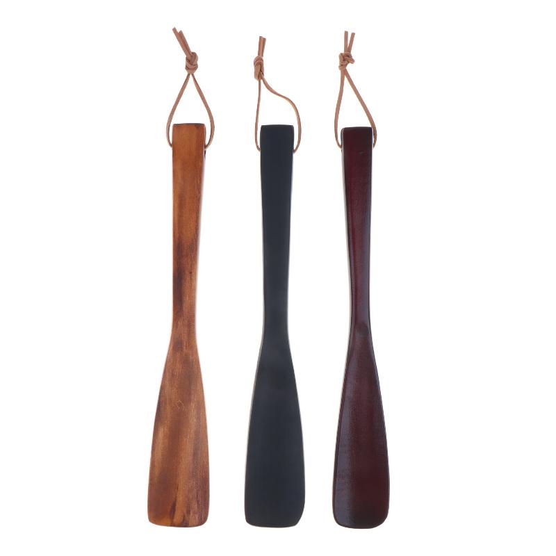 Long Handle Wooden Shoehorn Hanging Shoe Horn Easy Remover Shoehorn Lifter Easy On Off Wood Seniors Put On Shoes Tools