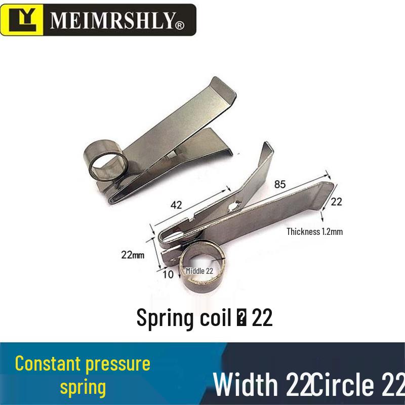 Stainless Steel Constant Force Spring Clip for YZR Generator Carbon Brush Holder, 25x32mm