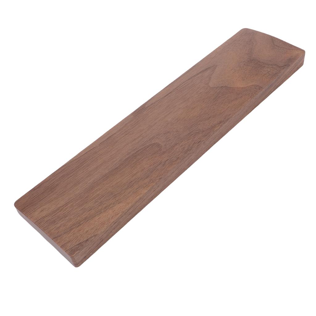 Keyboard Wrist Rest 30cm Ergonomic Walnut Wood 60 Percent Keyboard Wrist Support for Programmer Text Worker