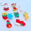 10 Stück Neue Niedliche Weihnachts-Serie Flache Rückseite Harz Cabochons Scrapbooking DIY Schmuck Handwerk Dekoration Zubehör