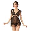 Sexy underwear suspender princess style sexy five-petal flower strap diamond mesh lace splicing temptation lace-up