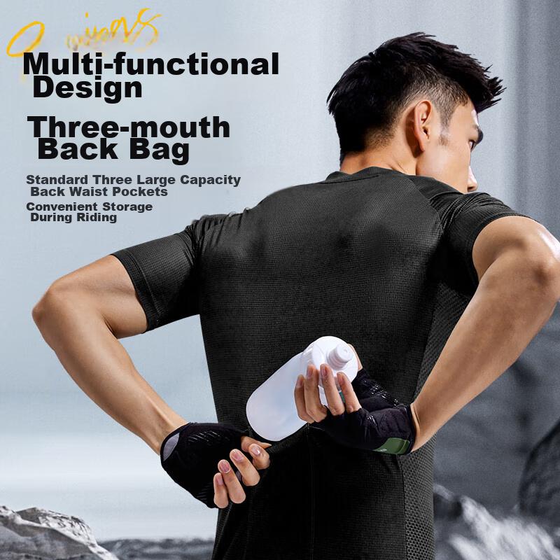 Cycling Jersey Short-Sleeve Top for Men, Summer Bicycle Quick-Dry Short-Sleeve Breathable Sweat-Wicking Road Mountain Bike Racing Jersey