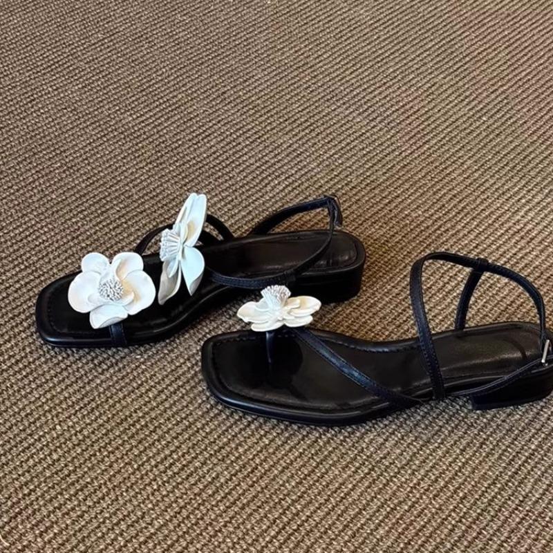 

Новые пляжные сандалии из мягкой кожи, как у феи, для женщин, туфли с одним ремешком 40 чёрный