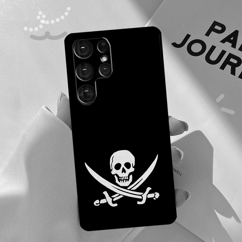 Pirate Skull Phone Case For Samsung Galaxy S23 S22 Ultra S21 FE Note 20 S8 S9 S10 Note 10 Plus S20 FE Cover