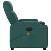 Electric Massage Chair Dark Green Fabric