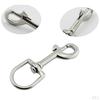 Single Ended Snap Bolt Clip Buckle & Large Swivel 16 Stainless for Underwater Diving, Boating,