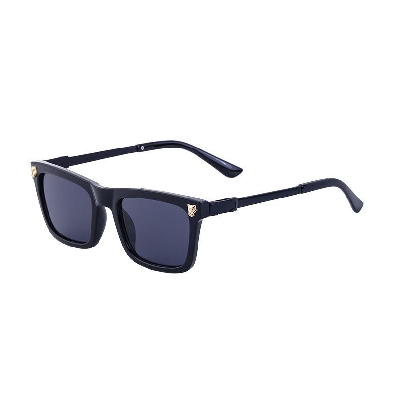 Vintage Leoparden-Box-Sonnenbrille Herren-Fahr-Sonnenbrille Herren-Brillen-Tönungen