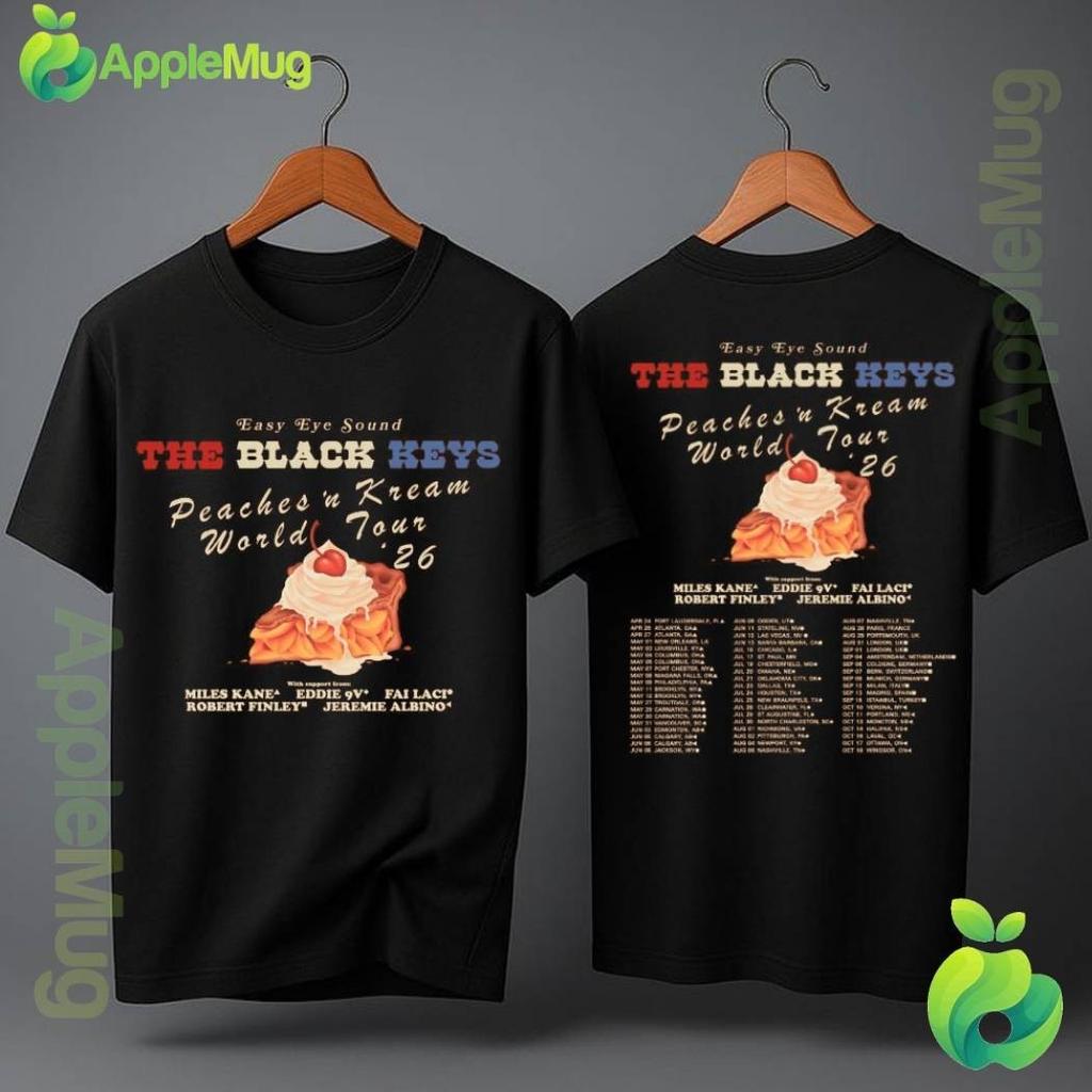 The Black Keys Peaches 'n Kream World Tour 2026 T-shirt TH370