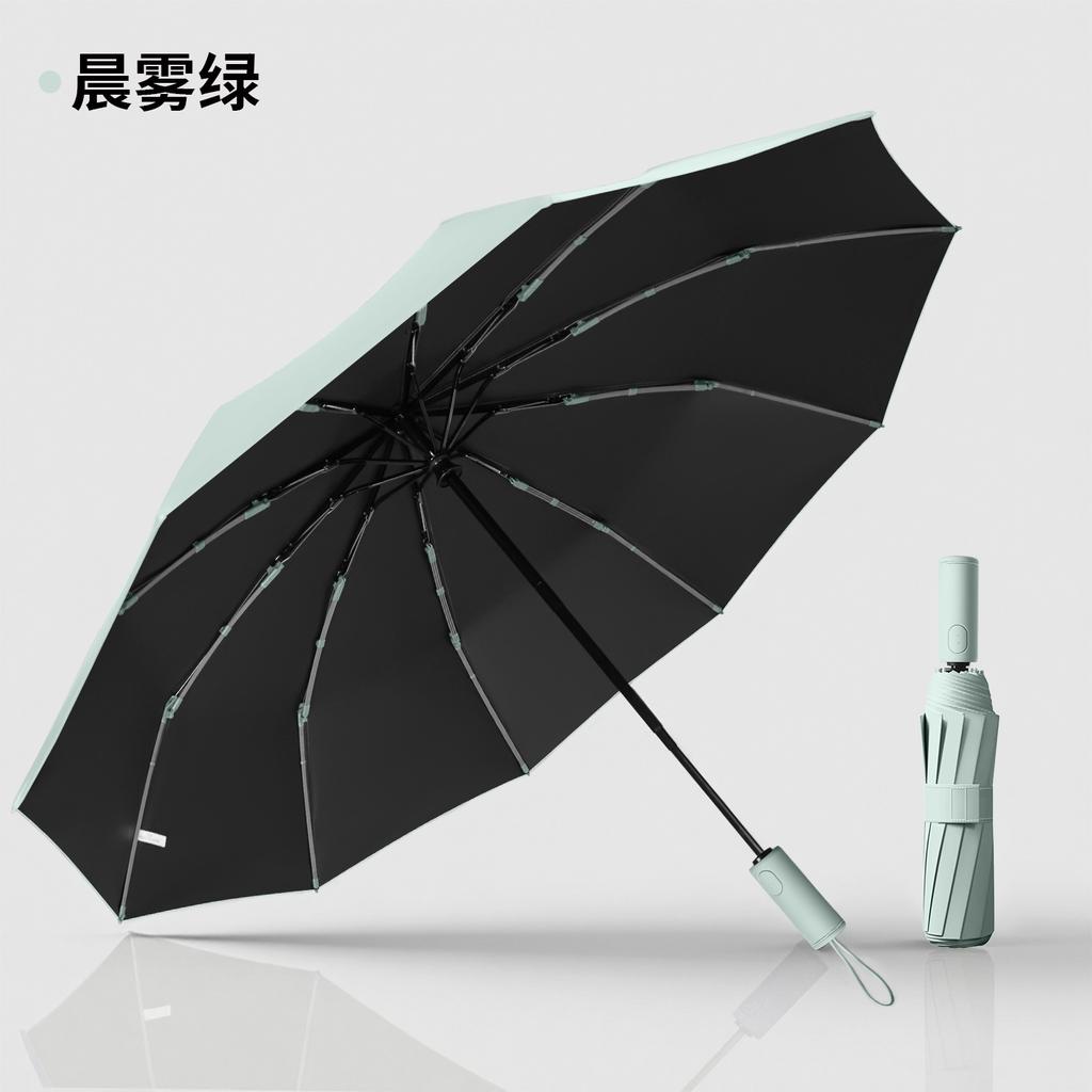 Umbrella, automatic umbrella, weather and rain, women's folding sunshade and sunscreen, large wholesale batch, thickened and enlarged hot-selling