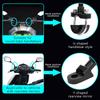 SEAMETAL Motorcycle Bike Phone Holder with Shock Absorber Bicycle Handlebar Rearview Mirror Mount for 4.7-7.1inch Phone Bracket