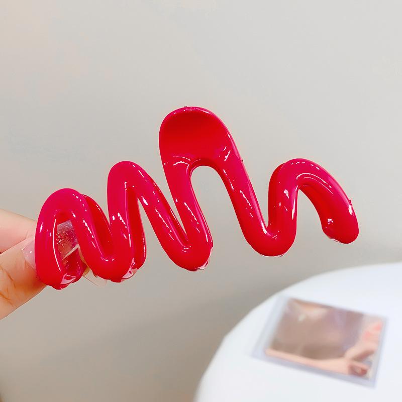 

Новый однотонный геометрический простой зажим для волос для женщин, девушек, длинных густых волос, красочный зажим-краб для волос, модные аксессуары для волос