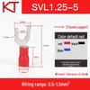 KT Keshitong Fork Pre-insulated Purple Copper Crimp Terminal Connector, SV1.25 Series.
