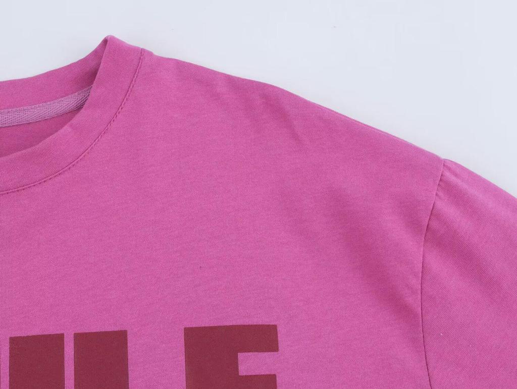 2025 Spring Women's European & American Style Versatile Print T-shirt