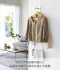Yamazaki Tower 10407 Wall-Mounted Coat Rack White Steel 40.6cm x 16.2cm