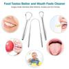 Tongue Scraper Reusable Stainless Steel with Storage Case Portable Fresh Breath Tool for Travel Use