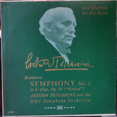 LP Record LUDWIG VAN BEETHOVEN - ARTURO TOSCA - Symphony No. 3 In E-Flat, Op. 55 (" LM1042 RCA Victor Red 1950 US Classical Used