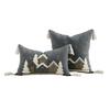 Christmas Snowflake Embroidery Throw Pillow Cover 45x45cm Red Winter Decor Farmhouse Cushion Case