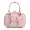 Japanese Design Bowling Bag for Women Cute Autumn and Winter New Retro Handbag Bag One Shoulder Crossbody Boston Bag
