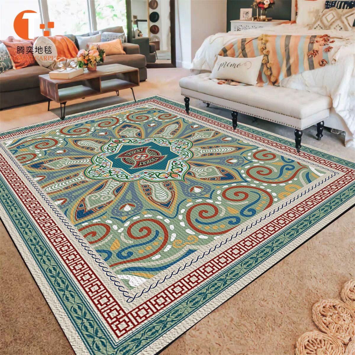

Турецкий богемный персидский ковер, большой ковер, ковер для гостиной, спальни, дивана, коврик для украшения, кухонный нескользящий напольный коврик 200*300CM
