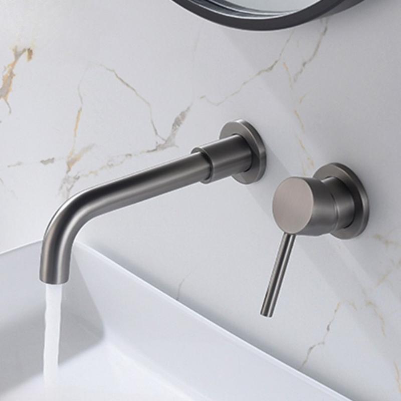 Concealed Wall-Mounted Two-Piece Set Modern Basin Bathroom Sink Embedded Basin Faucet