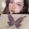 Traumhafte Elfen Glitzer Schmetterling Wasserdichte Augen- und Gesichtskleber - Perlmutt Feiner Glitzer Tattoo Flügel