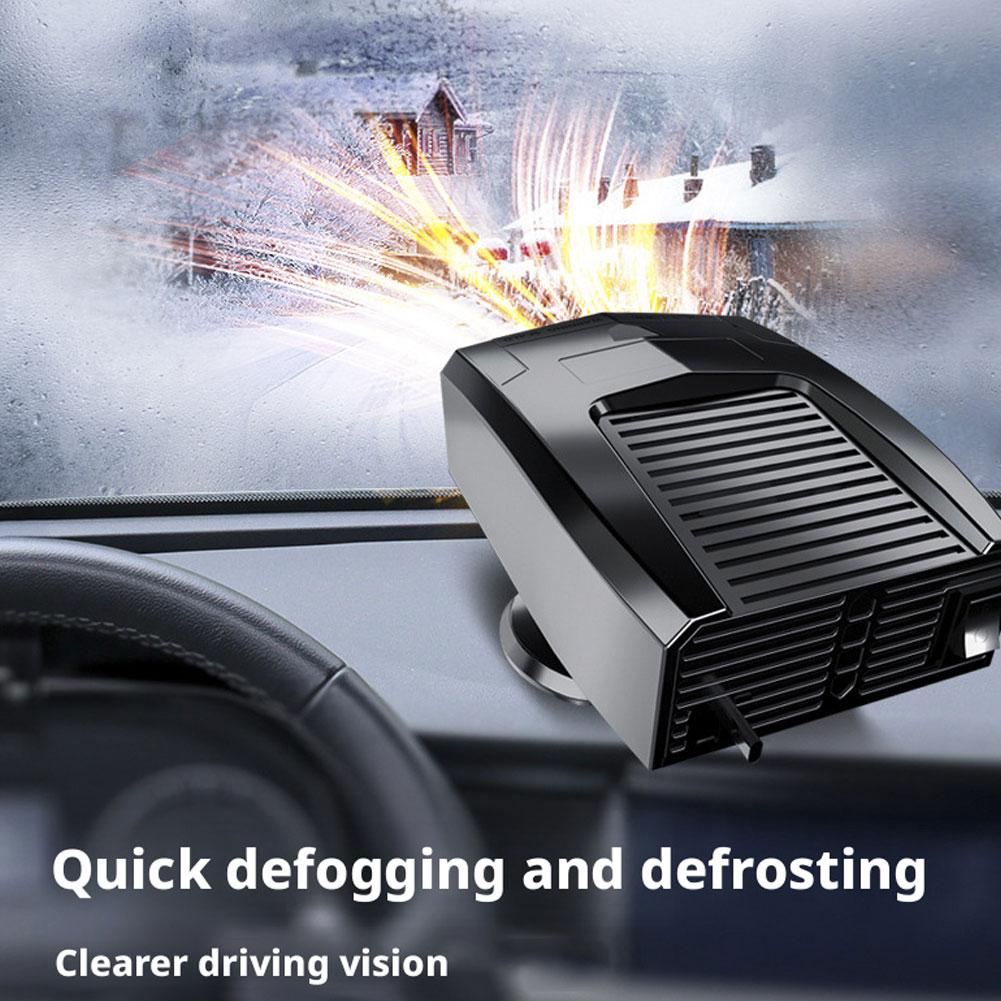 12V Electric Car Heater Air Cooler Fast Heating Portable Windscreen Demister Car Heater & Cooling Fan For Winter Humid Weather