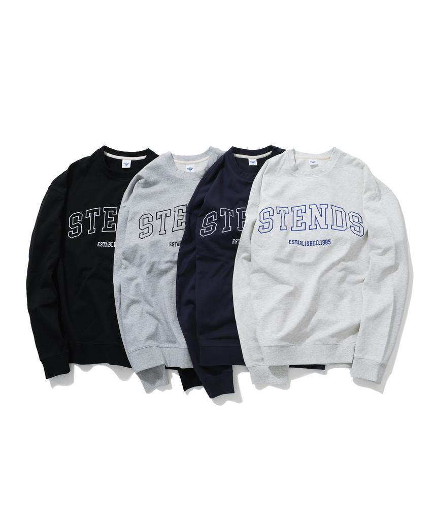 STENDS [M~4Xl] Original Stroke Logo Crew Neck_Black