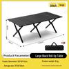 Portable Carbon Steel Roll-Up Camping Table