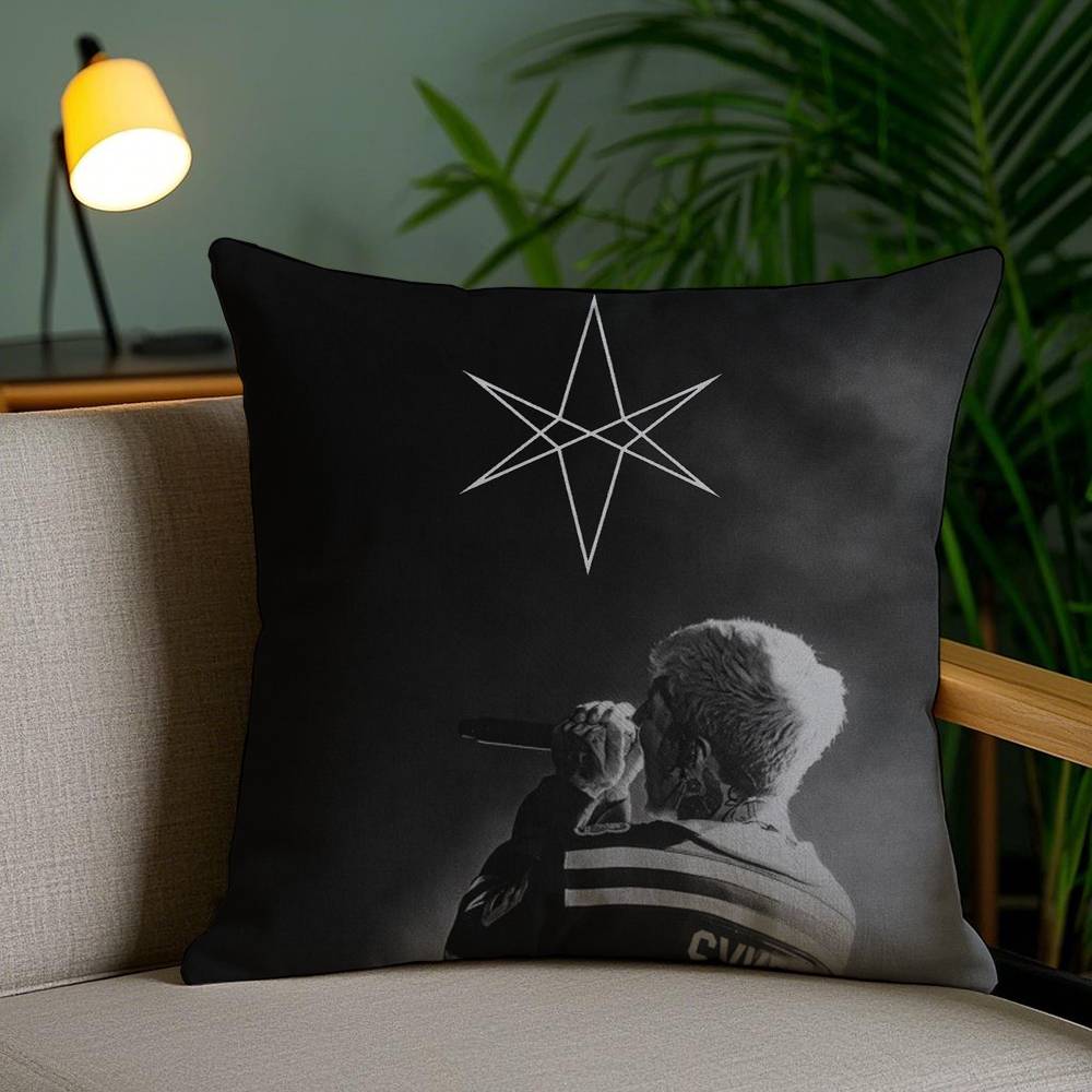 B-Bring Me the H-Horizon Pillow Case Sofa Short Plush Double-sided HD Printing Room Home Office Gift Cushion Cover