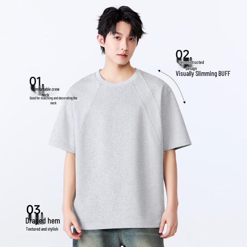 MINISO Men's Cotton Feel Short Sleeve T-Shirt