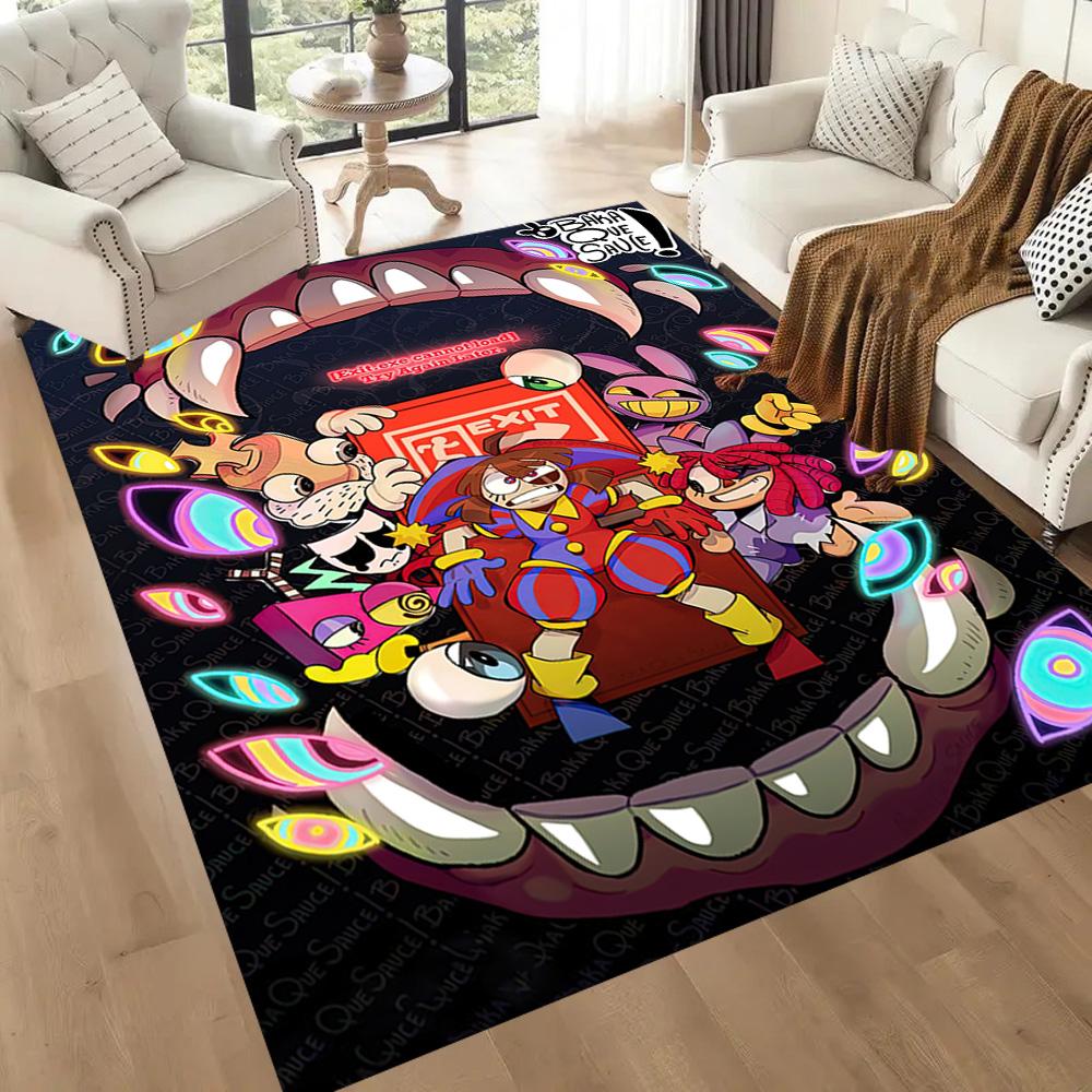 Cute The Amazing Digital Circus Square Rugs Are a Great Choice for Living Rooms, Bedrooms, Home Décor, and As Gifts.