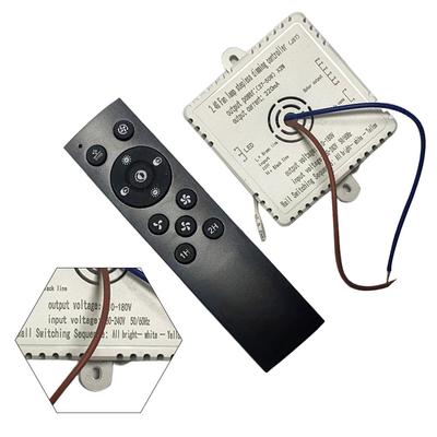 Remote Control Switch for Fan and Light Fixtures with Infrared Technology Supporting 4 Pin and 6 Pin Dimming Drivers