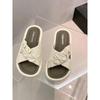 Platform Slippers Women's Summer Outer Wear 2025 New Feeling Cross Strap Fashion One-word Women's Sandals Casual Sandals