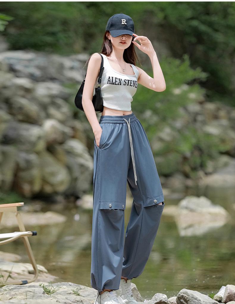 Women's Summer Windproof & Waterproof Hiking Pants - Ice Silk Casual Trekking & Camping Sportswear
