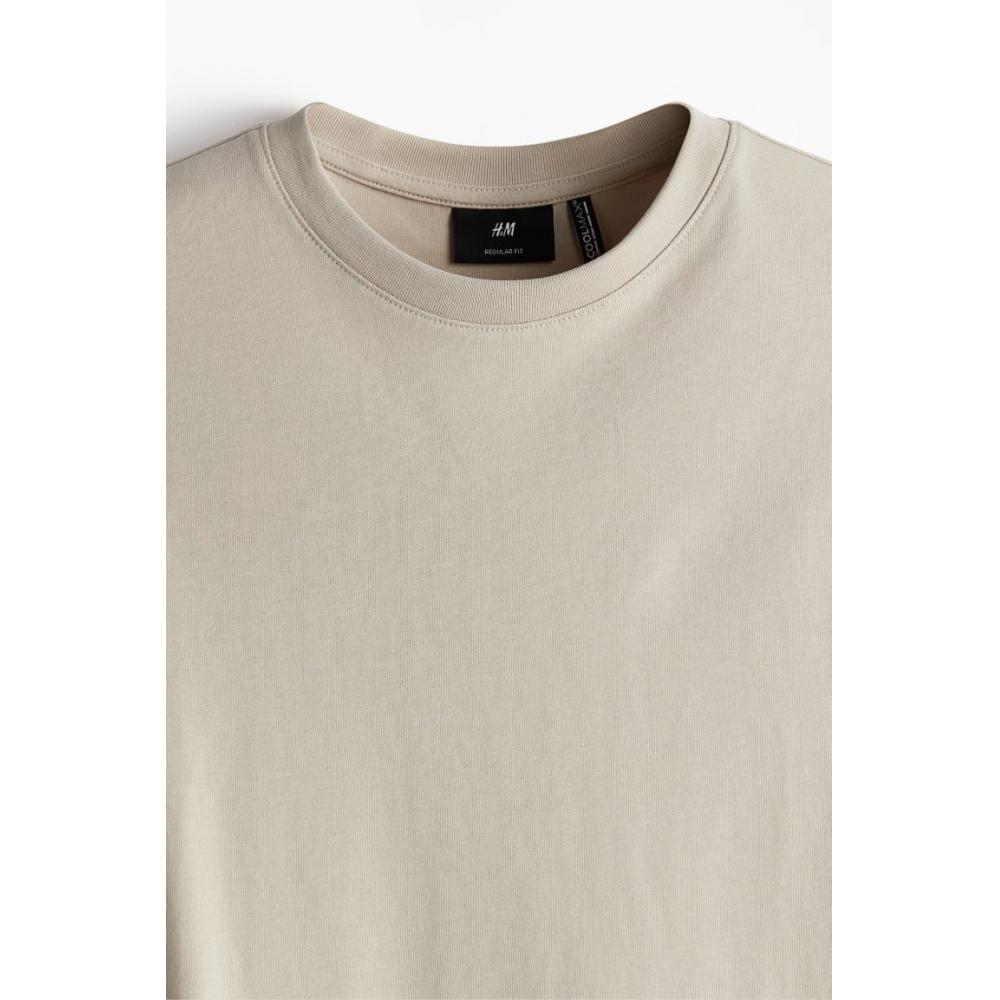H M coolMax Regular FiT T sHirT Beige