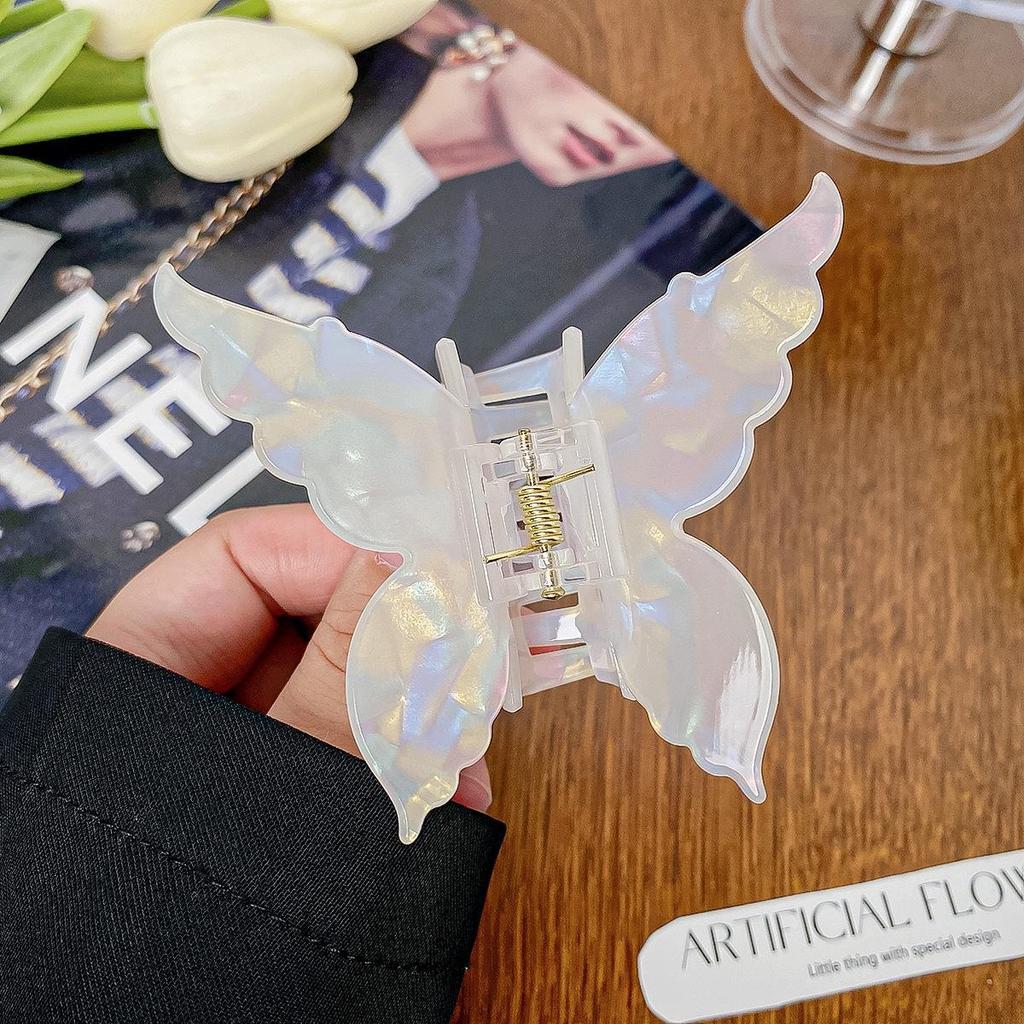 Korean Style Acetic Acid Butterfly & Mermaid Hair Clip - Fantasy Shark Clip Jewelry for Girls