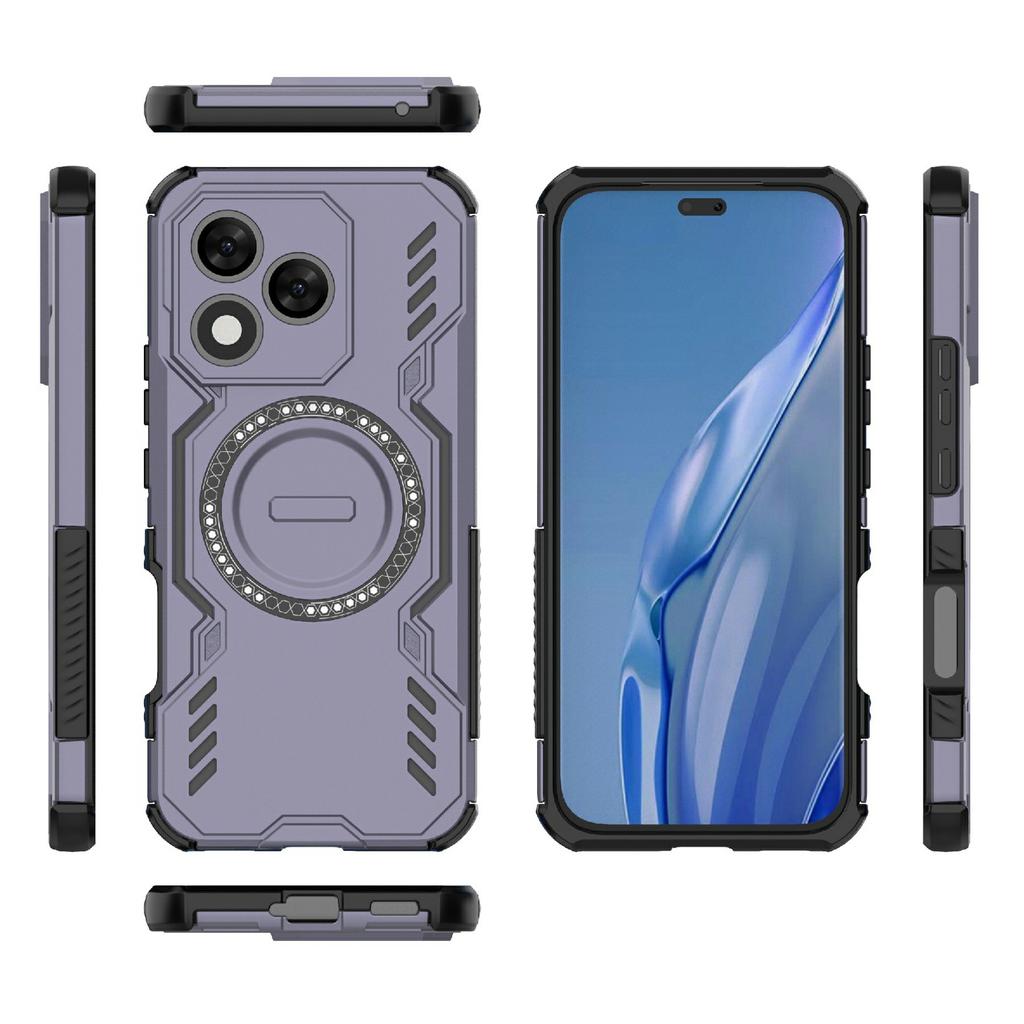 Pro Honor 400 Lite 5G Magnetický kryt Butterfly Armor Dutý Odvod tepla PC + TPU Kryt na telefon