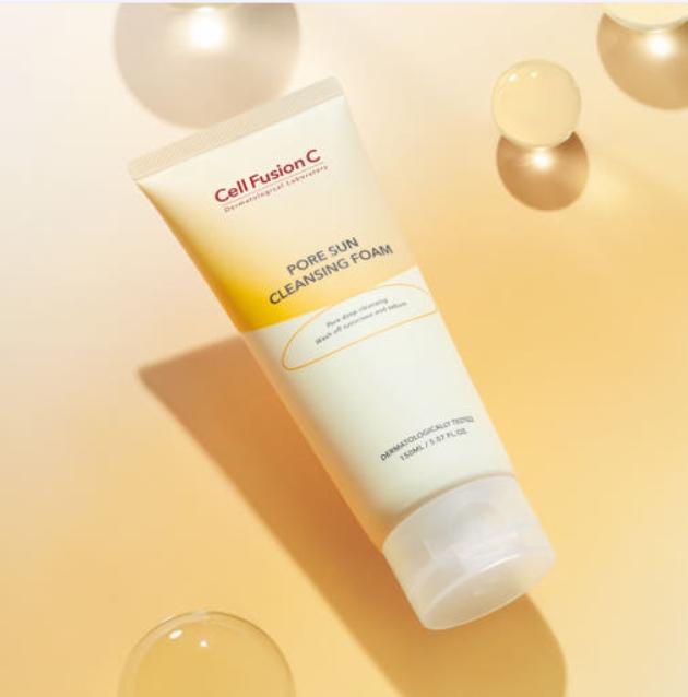 Cell Fusion C Pore Sun Cleansing Foam 150ml – Deep Clean & Pore Care