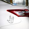Funny Star Trek Hand Spock Car Truck Decal Sticker Window T181j
