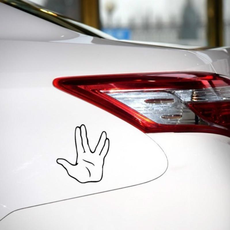 Funny Star Trek Hand Spock Car Truck Decal Sticker Window T181j