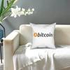 Bitcoin Square Pillow Case Cushions for Sofa Crypto Cryptocurrency Ethereum Btc Blockchain Creative Cushion Covers