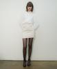 UNTAGE Boucle Tweed Mini Skirt (White)_Uws-Fs04