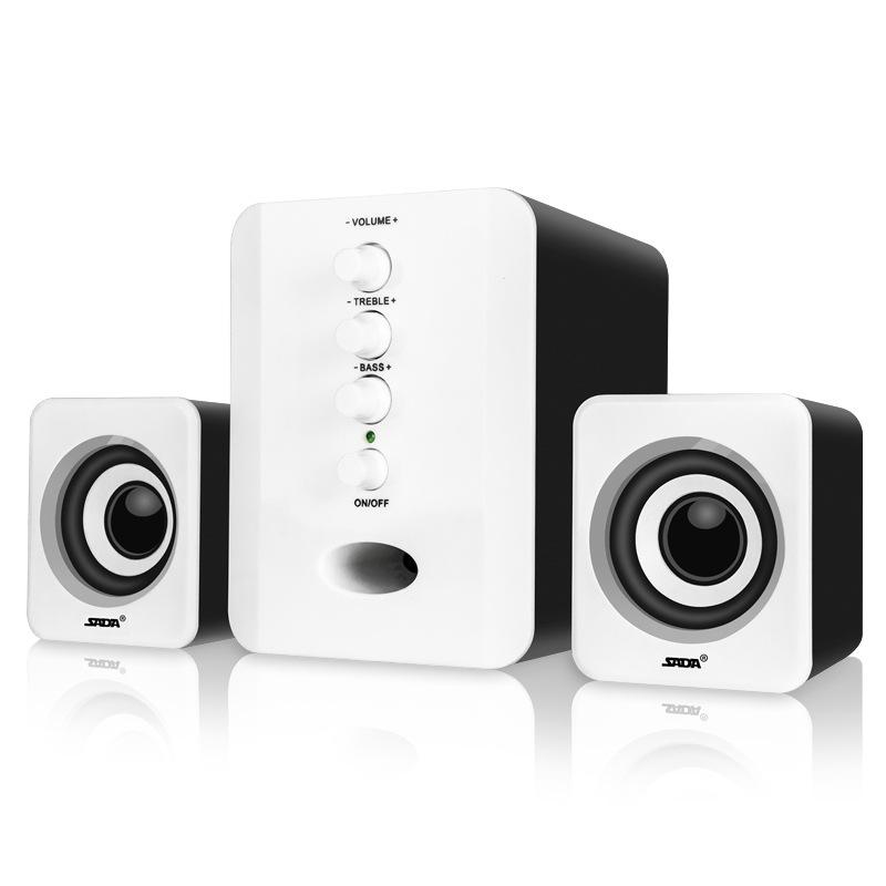 Evrensel Tam Aralıklı 3D PC Hoparlör Kutusu Ses Çubuğu Stereo Subwoofer Bas DJ Müzik Bilgisayar Hoparlörleri USB Dizüstü Telefon TV için