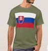Flag of Slovakia TShirt Summer Cotton Short Sleeve ONeck Mens T Shirt New S3XL