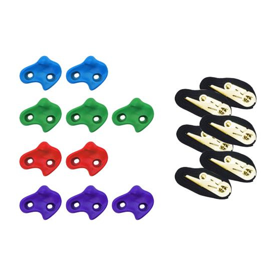 1 Set Tree Climbing Holds with Ratchet Straps Kids Adults Climber Large Climbing Rocks Outdoor Backyard Gym Obstacle Course Training Tree Climbing Kit Sets