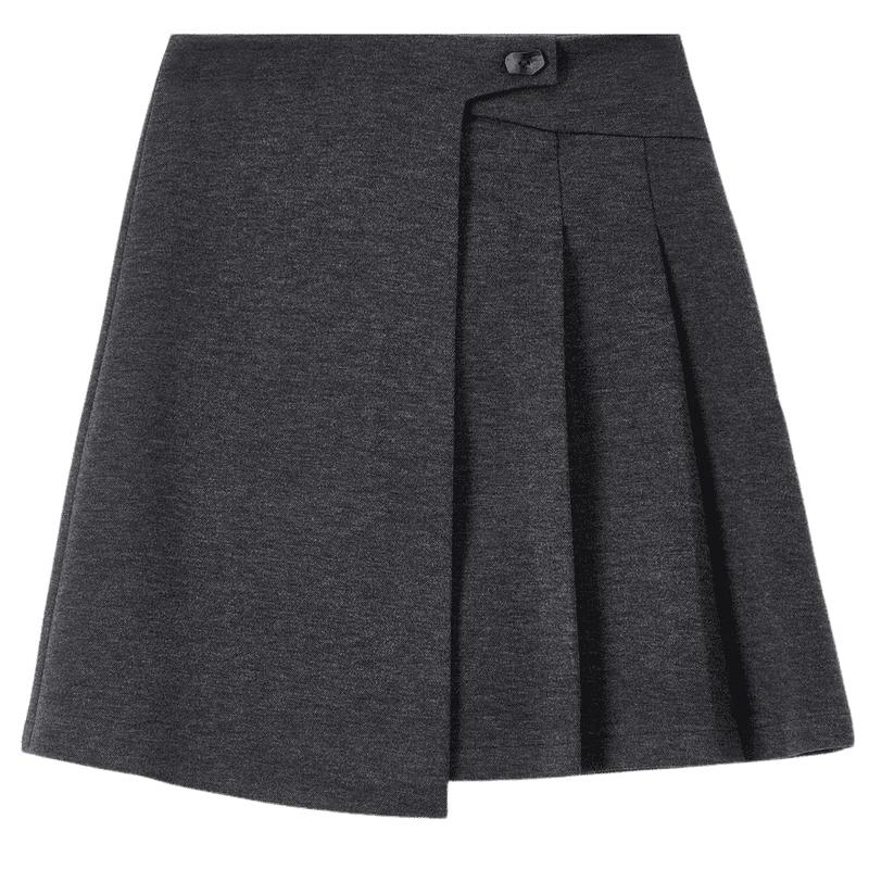 Women s Wool Blend Pleated A-Line Skirt L