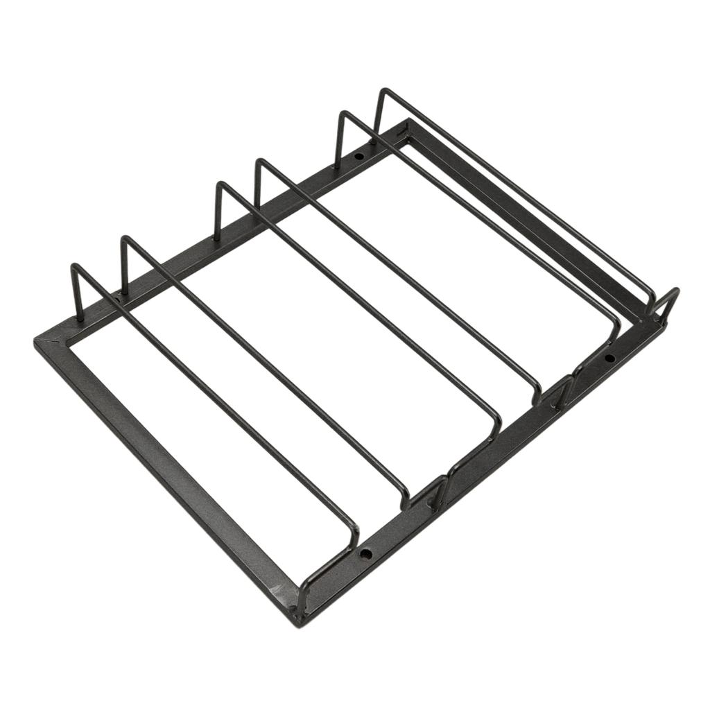 Iron Art Upside Down Wine Glass Holder European Style Hanging Wine Glass Rack Under Cabinet Black